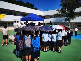 Enlarge 選舉日明陣廣場的情況